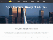 Tablet Screenshot of apexfinancialgroupofva.com